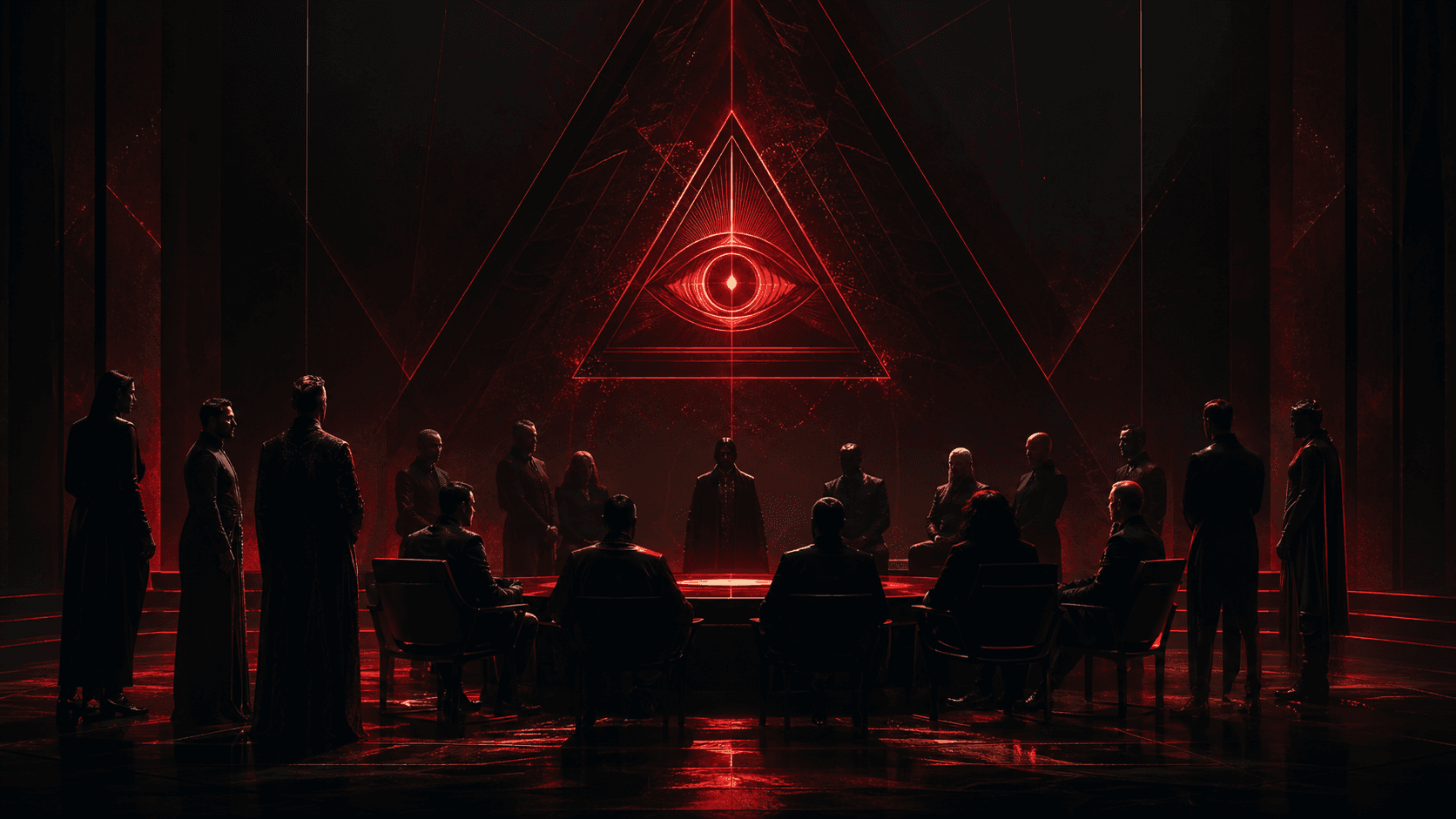 Illuminati Community symbolic gathering